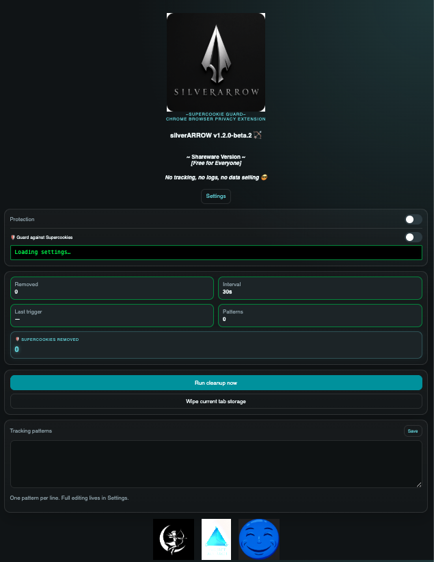Silver Arrow popup.html Extention Toolbar Dropdown Menu Example